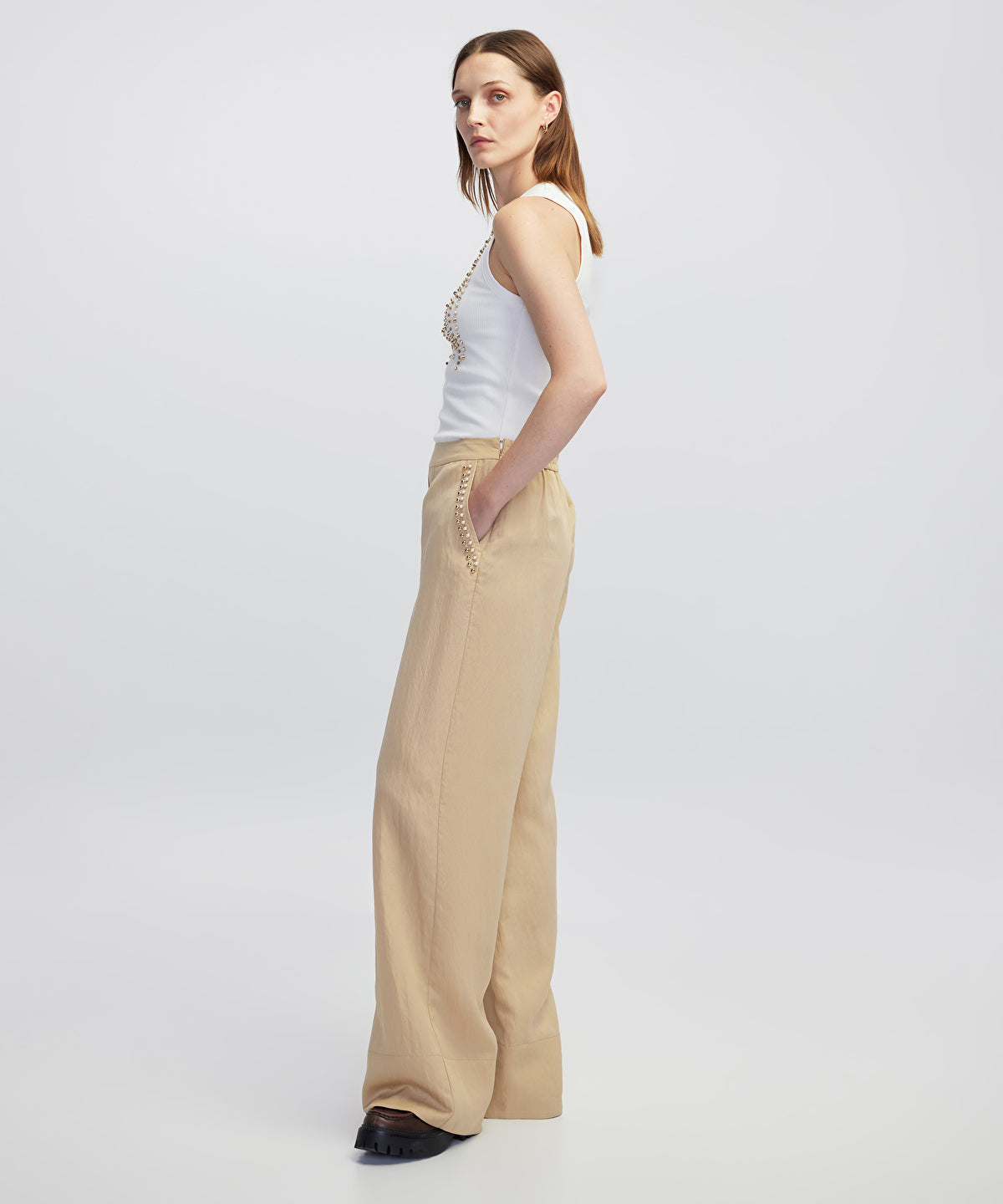 Zoomed Embellished Trousers