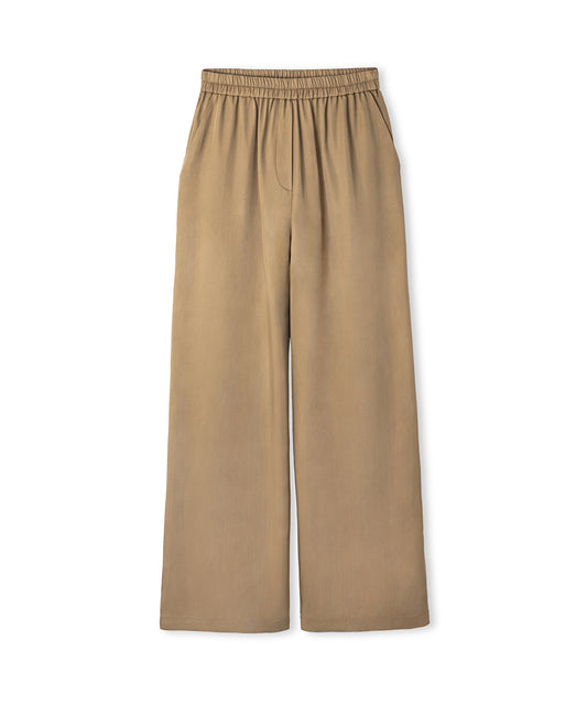 Elastic Waist Viscose Trousers