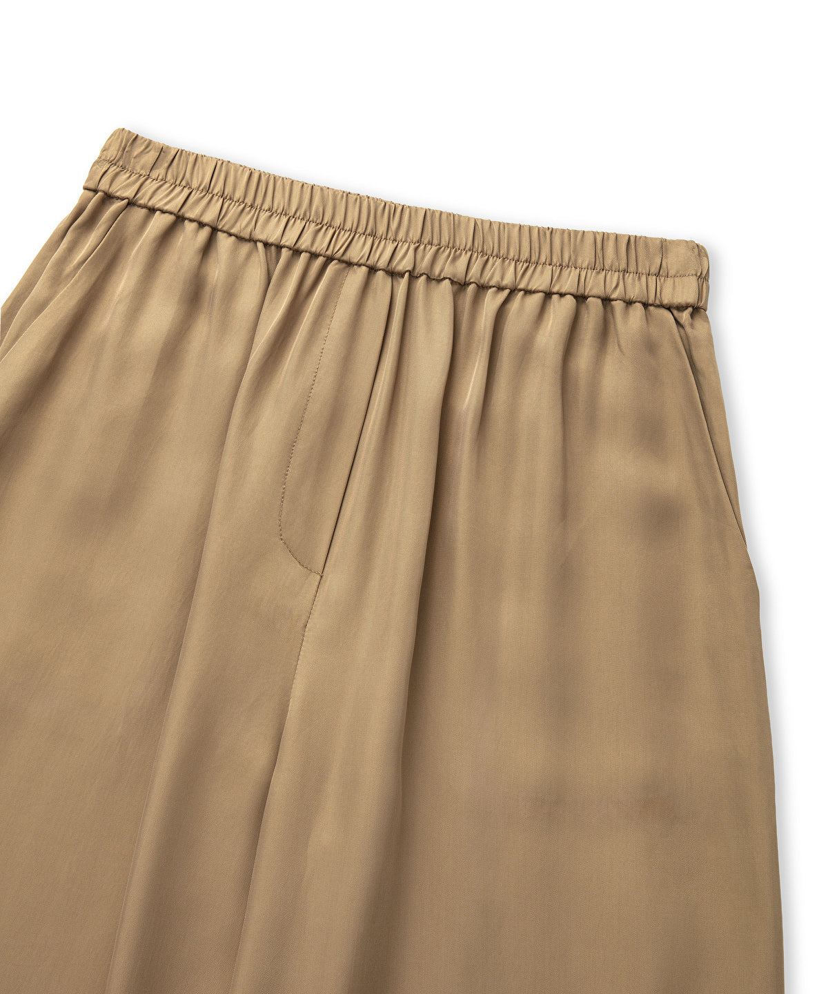 Zoomed Elastic Waist Viscose Trousers