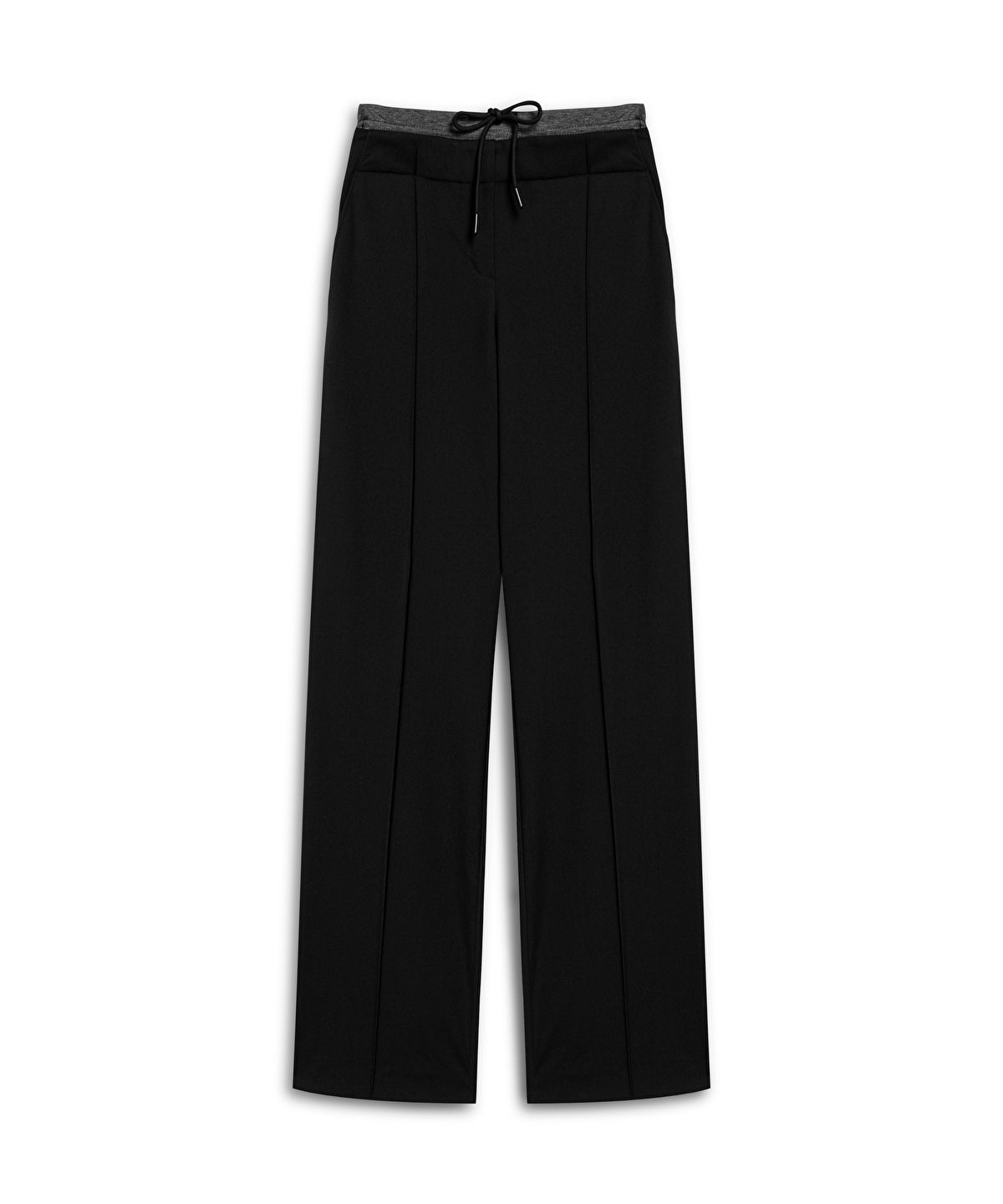 Color-Block Contrast Waist Trousers