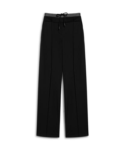 Color-Block Contrast Waist Trousers