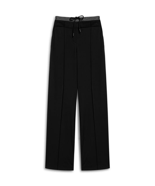Color-Block Contrast Waist Trousers