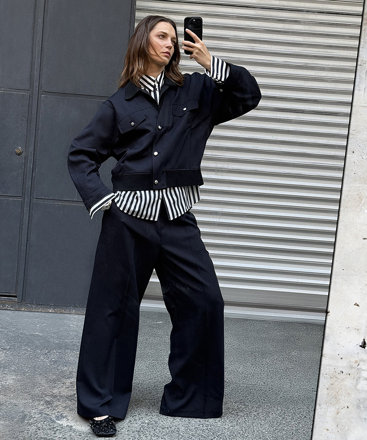 Mixed Media Trousers