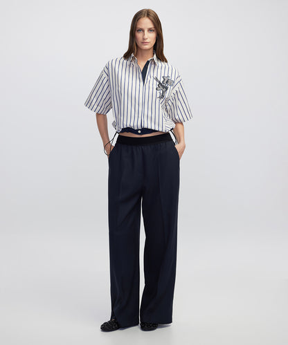 Mixed Media Trousers