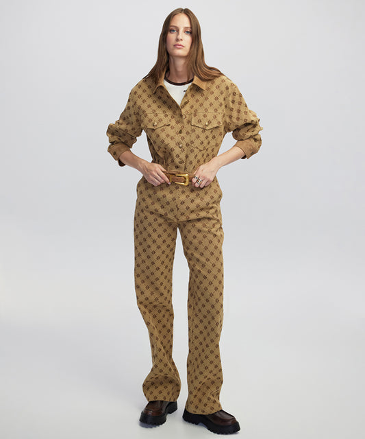 Monogram Jacquard Trousers