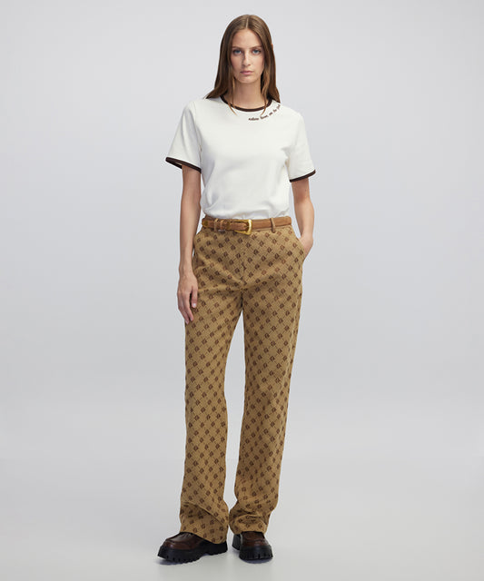 Monogram Jacquard Trousers