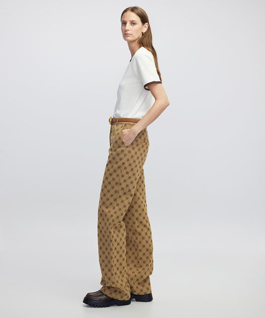 Monogram Jacquard Trousers