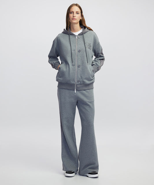 Color-Block Wide-Leg Trousers