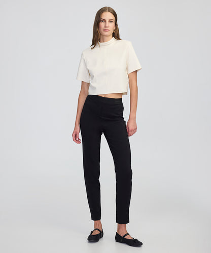 Elastic Waist Skinny Trousers