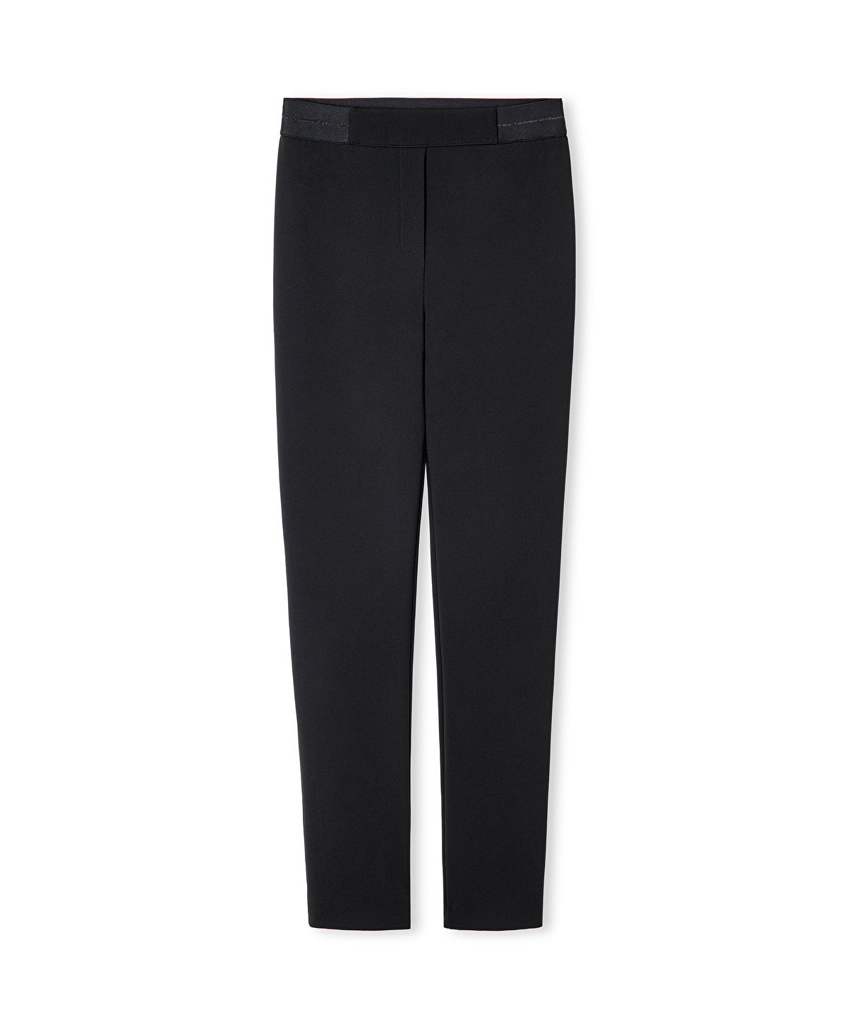 Elastic Waist Skinny Trousers