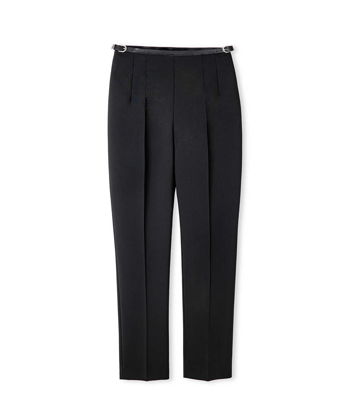Belted Carrot Fit Trousers