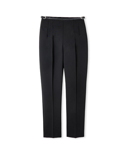 Belted Carrot Fit Trousers