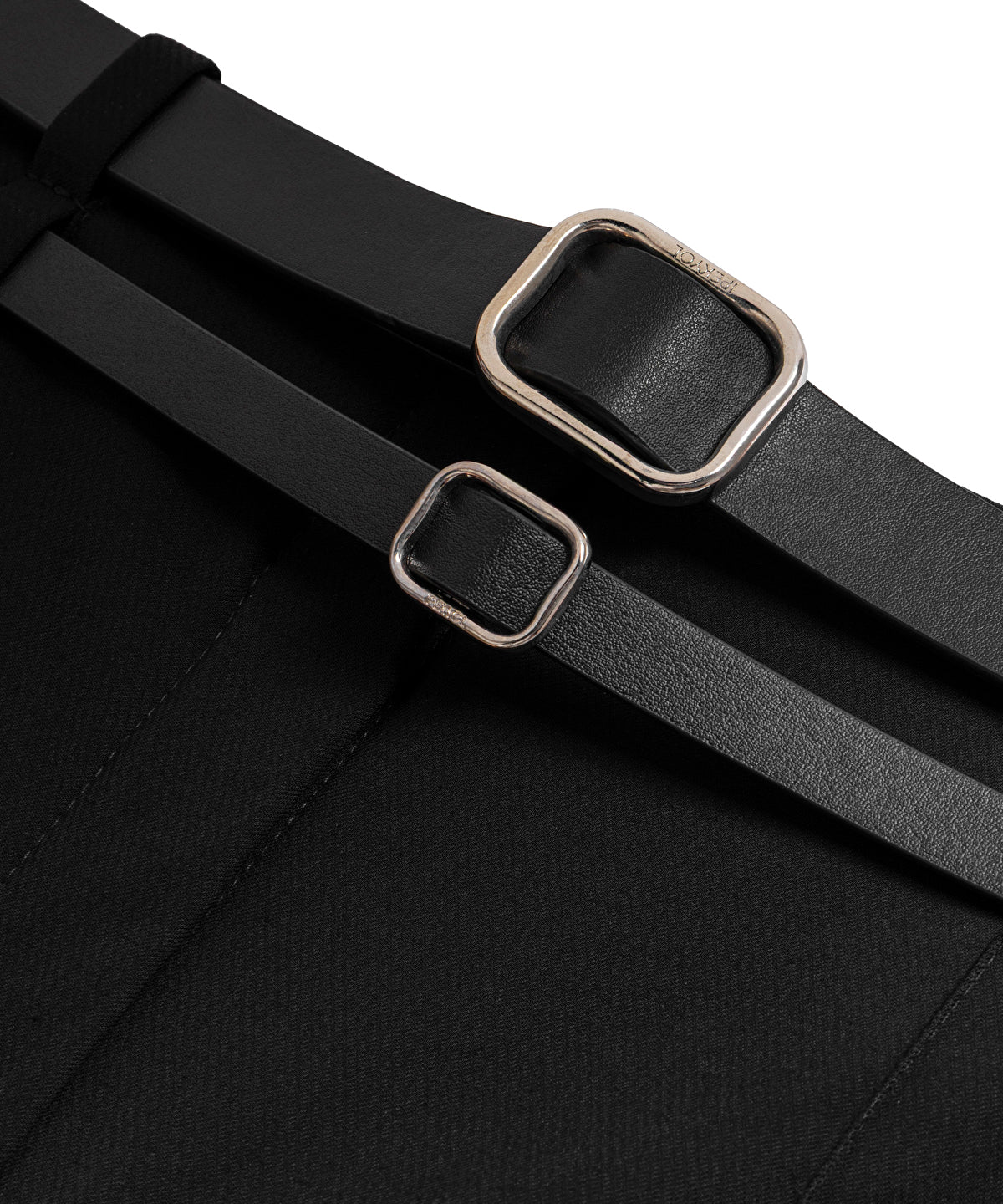 Zoomed Double Belt Carrot Trousers