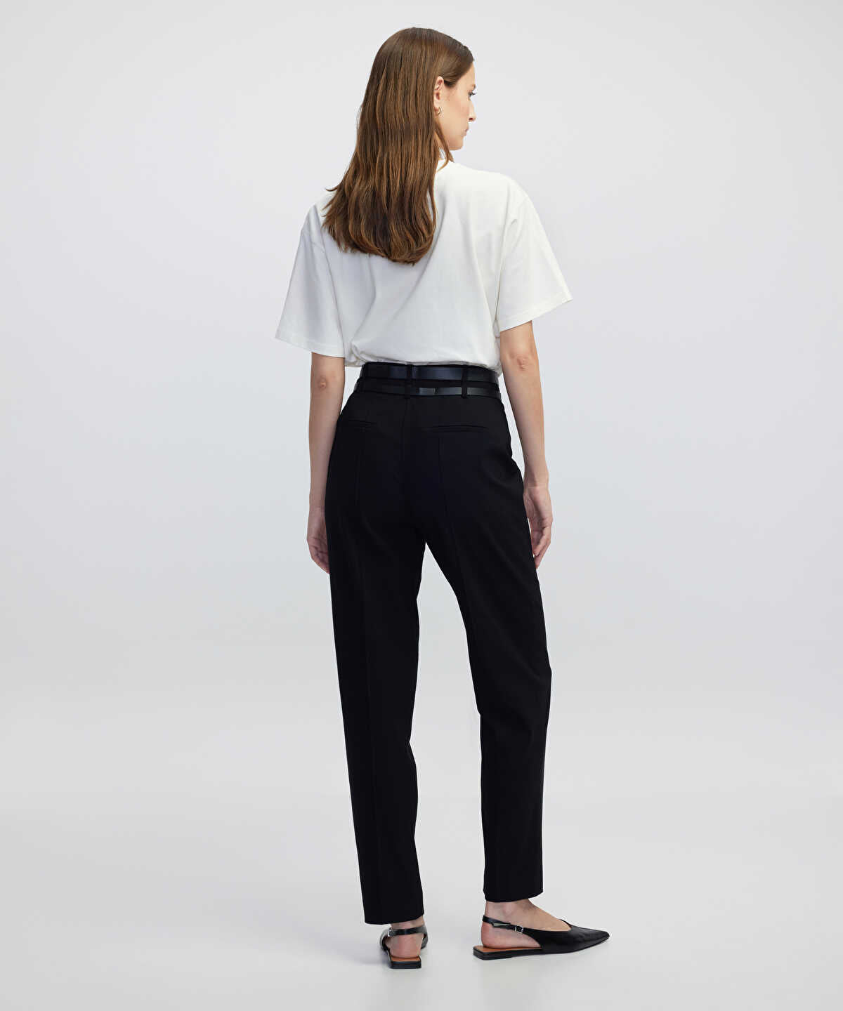 Double Belt Carrot Trousers
