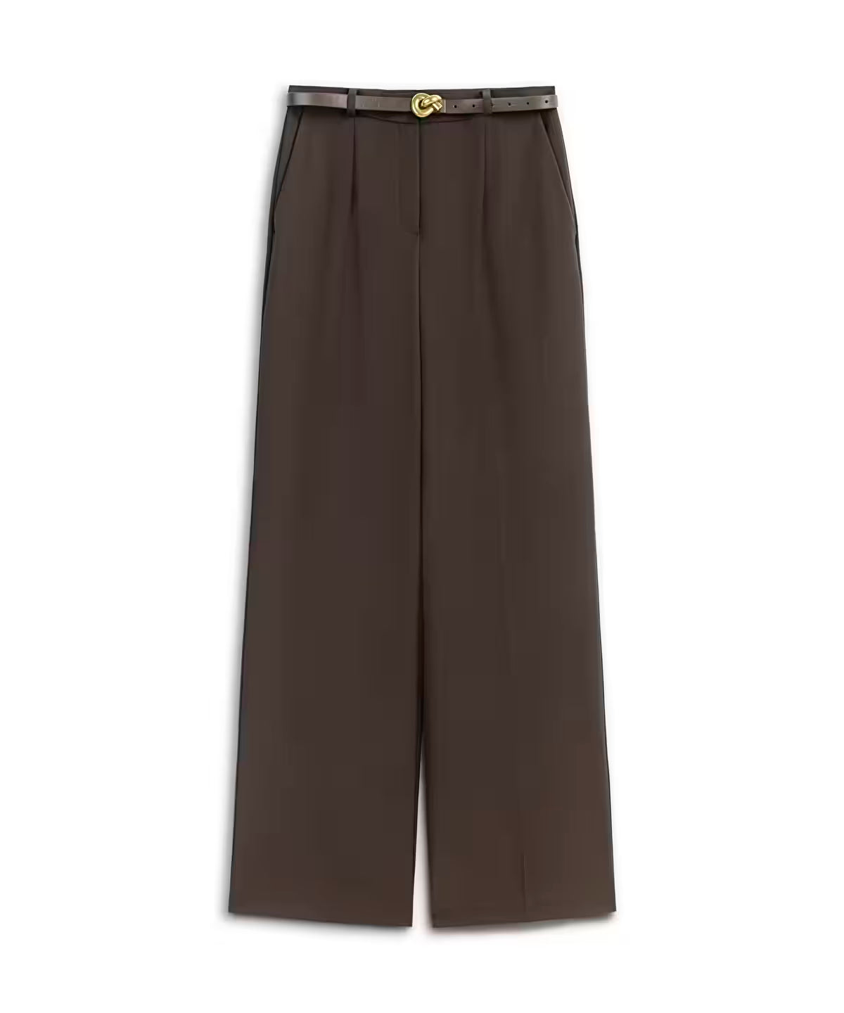 Zoomed Wide-Leg Press-Crease Trousers