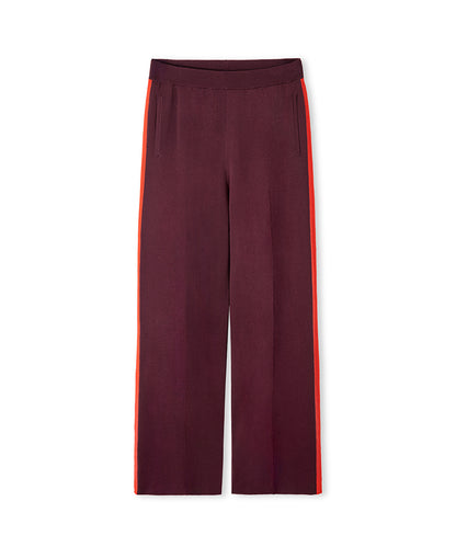 Color-Block Wide-Leg Trousers