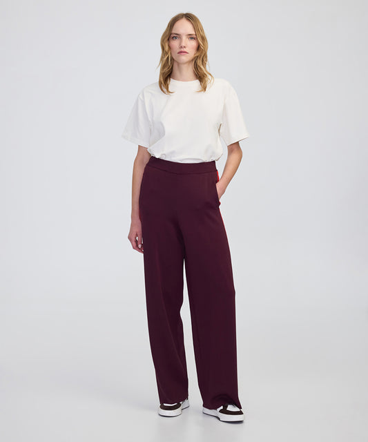 Color-Block Wide-Leg Trousers