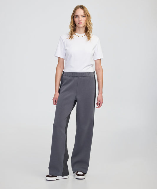 Color-Block Wide-Leg Trousers