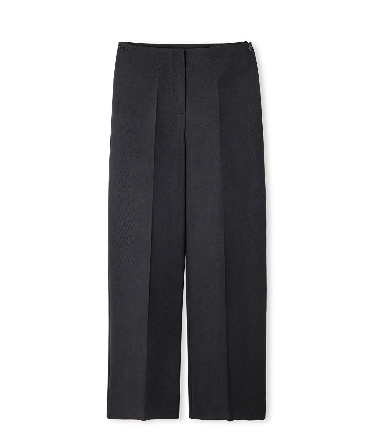 Wide-Leg Trousers with Buttons