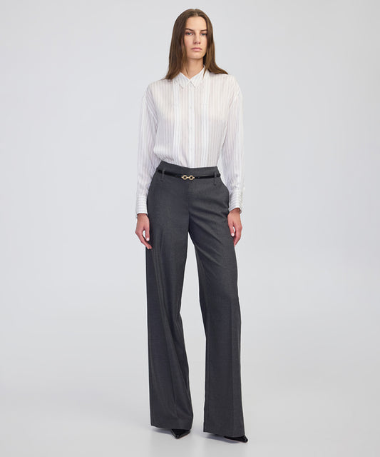 Belted Wide-Leg Trousers
