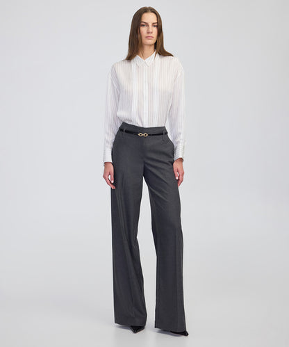 Belted Wide-Leg Trousers