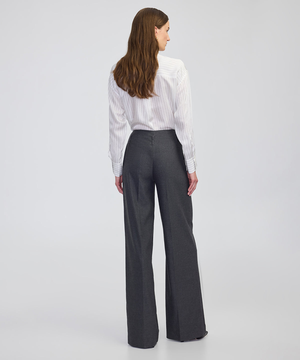 Zoomed Belted Wide-Leg Trousers