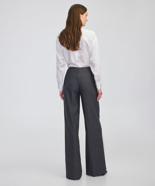 Belted Wide-Leg Trousers