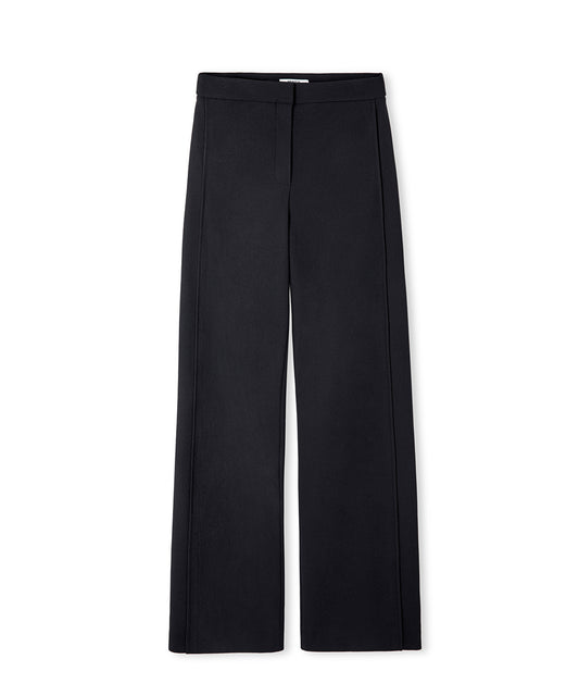 Side-Panel Wide-Leg Trousers
