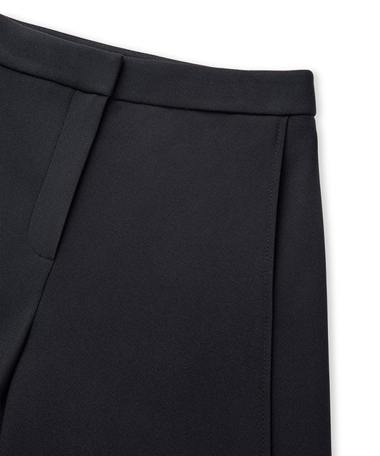 Side-Panel Wide-Leg Trousers