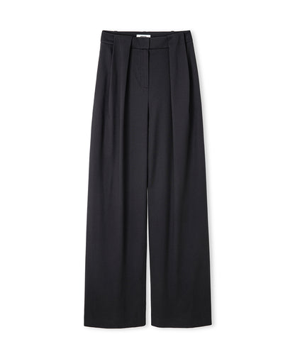 Wide-Leg Trousers with Belt