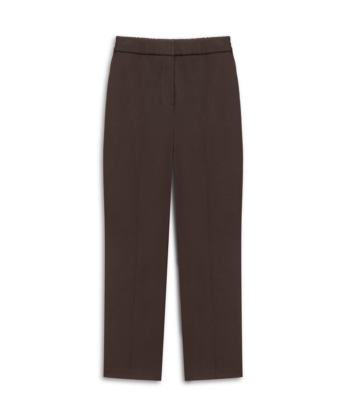 Contrast-Piping Cigarette Trousers