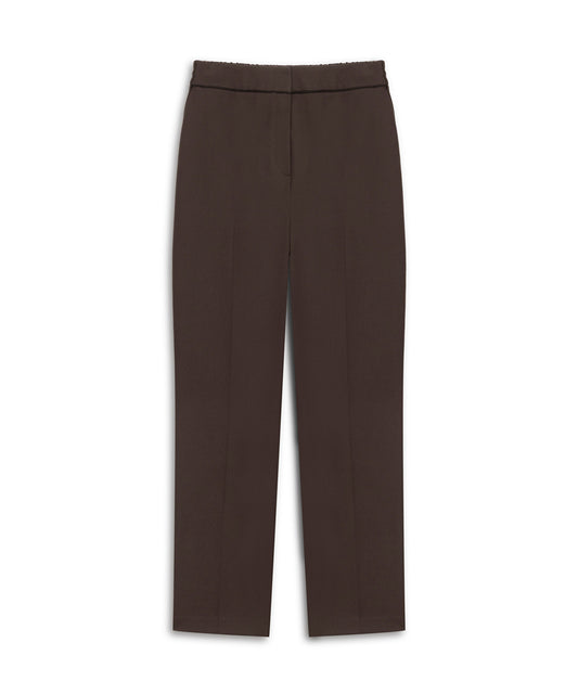 Contrast-Piping Cigarette Trousers