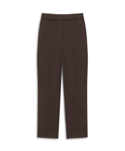 Contrast-Piping Cigarette Trousers