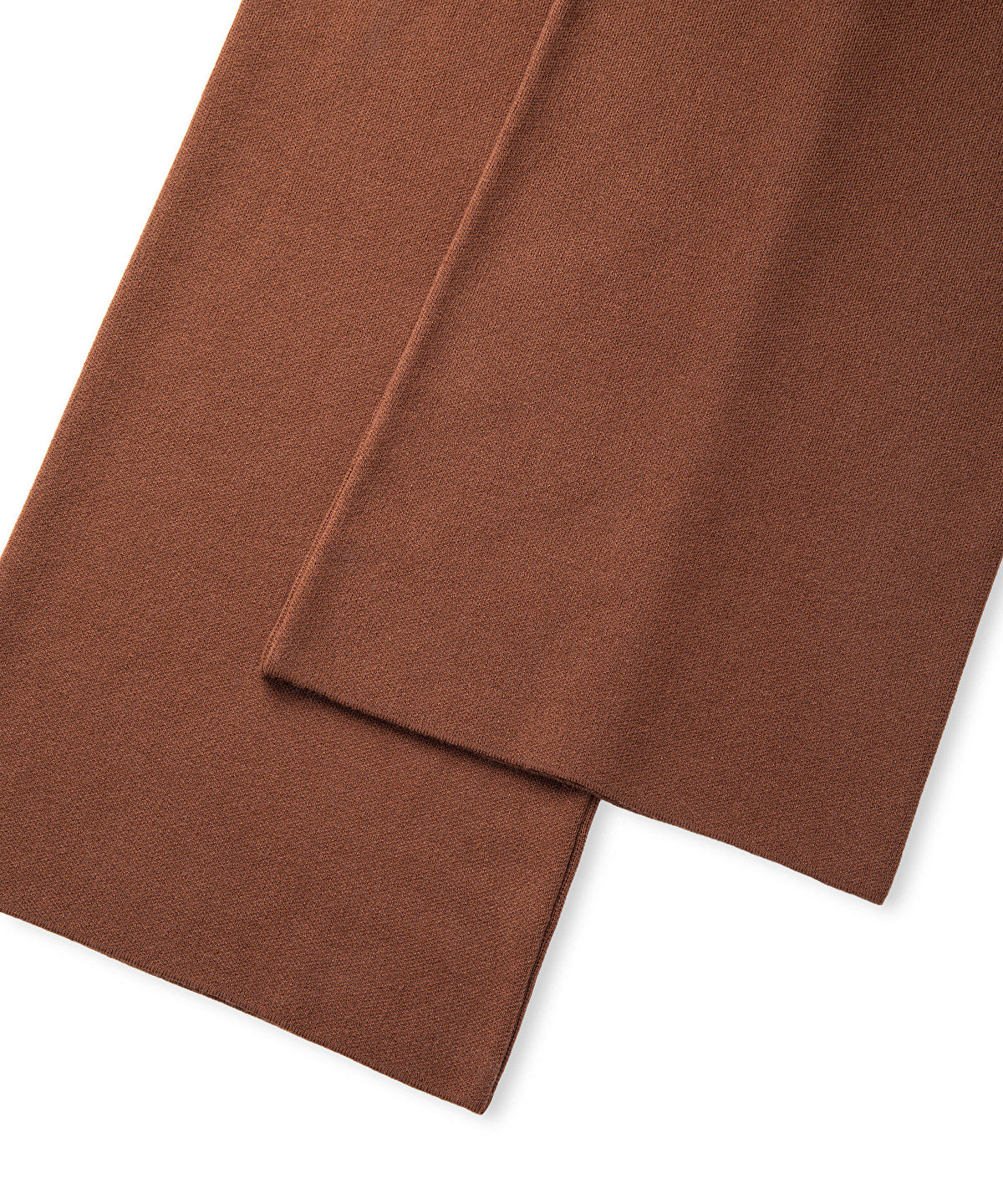 Wide-Leg Knit Trousers with Elastic Waist