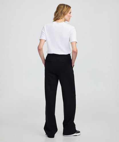 Mixed Wide-Leg Trousers