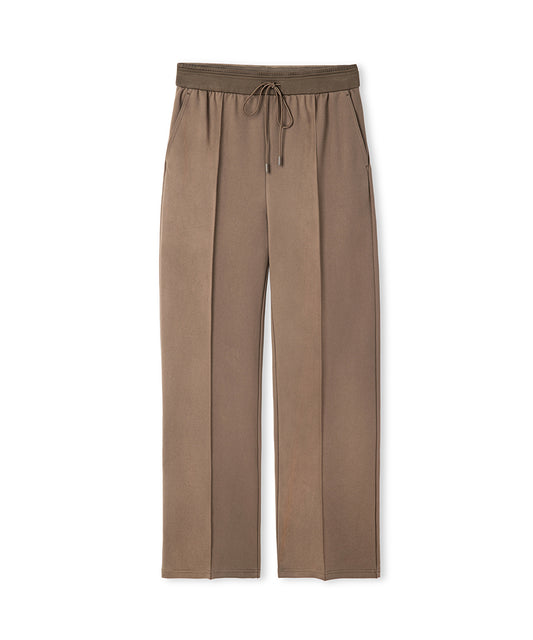 Mixed Wide-Leg Trousers