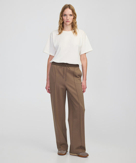 Mixed Wide-Leg Trousers