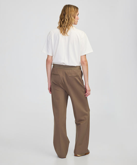 Mixed Wide-Leg Trousers