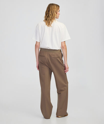 Mixed Wide-Leg Trousers