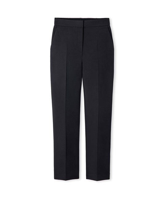 Elastic-Back Cigarette Trousers