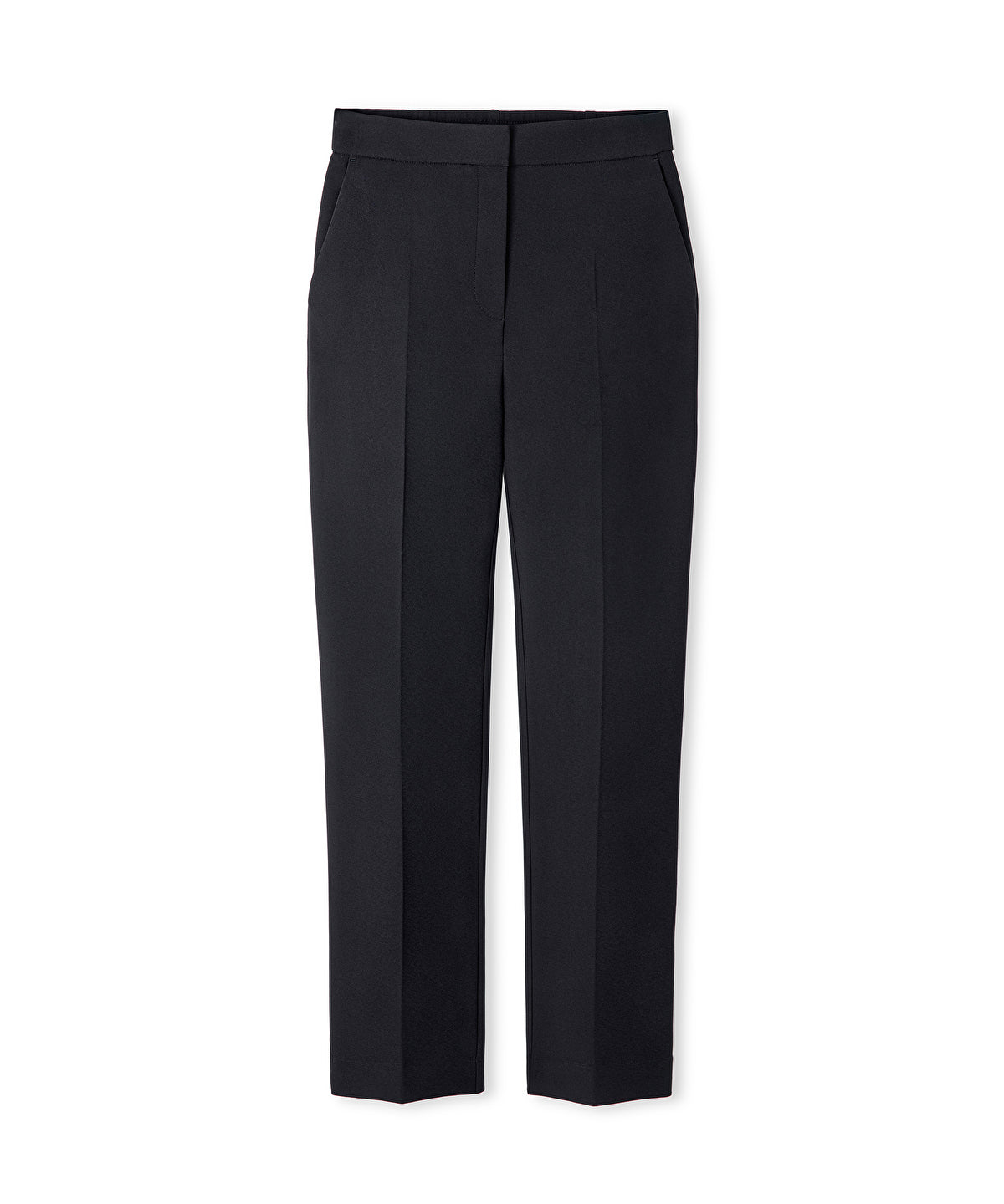 Zoomed Elastic-Back Cigarette Trousers
