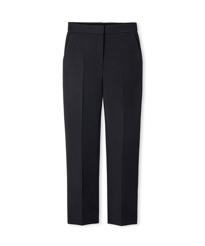 Elastic-Back Cigarette Trousers