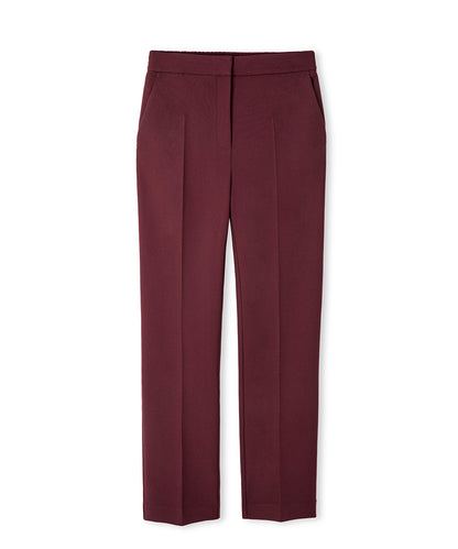 Elastic-Back Cigarette Trousers