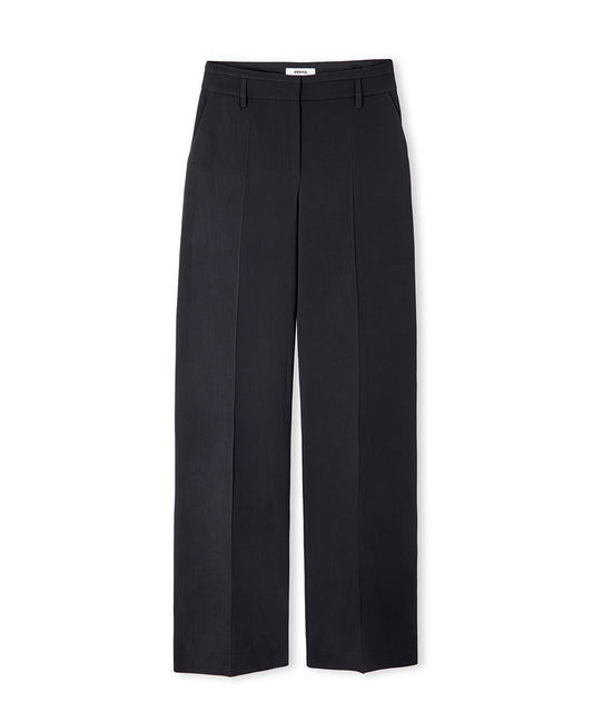 Pressed Crease Wide-Leg Trousers