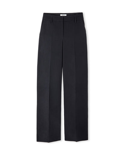 Pressed Crease Wide-Leg Trousers