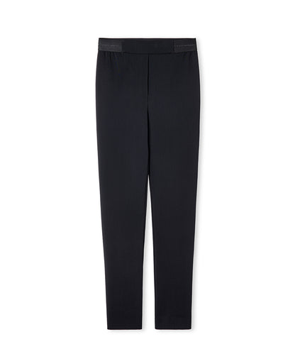 Metallic Stripe Skinny Trousers