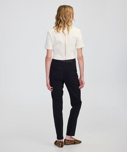 Metallic Stripe Skinny Trousers