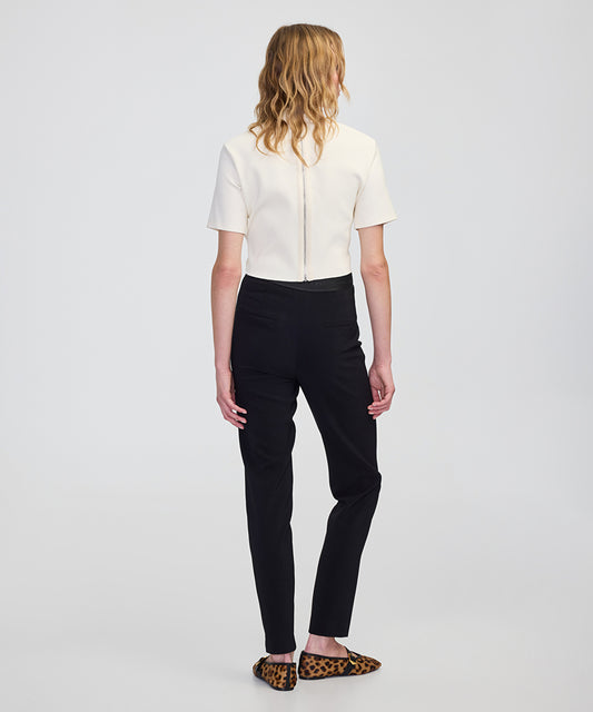 Metallic Stripe Skinny Trousers