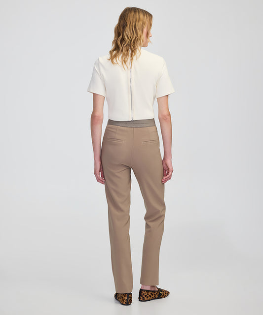 Metallic Stripe Skinny Trousers
