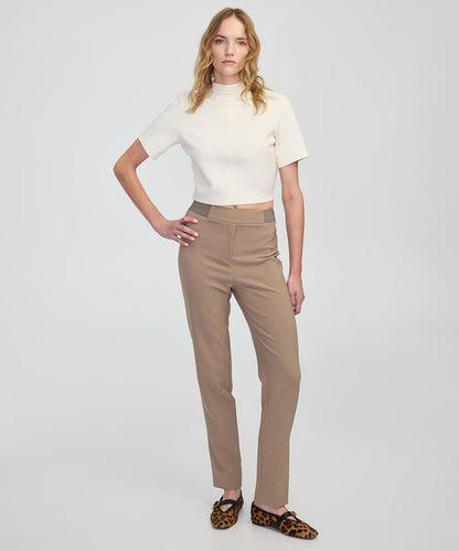 Metallic Stripe Skinny Trousers